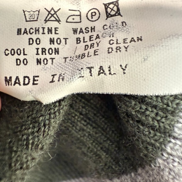 ETRO 100% Wool Sweater Vest Womens XL Windowpane Plaid Red Green Knit Designer - Picture 9 of 9